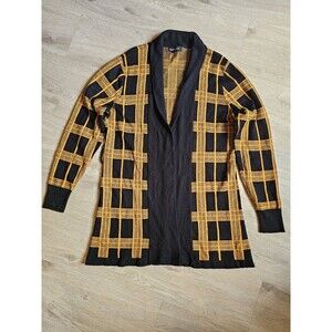 Kenneth Greene Women’s Black & Golg Cardigan Size Large